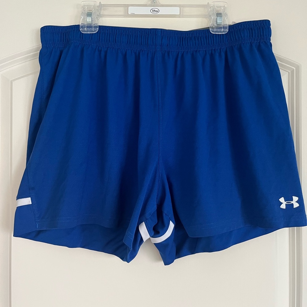 Royal Blue under armor shorts size large